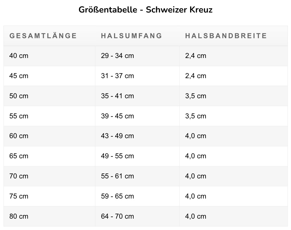 Maul Lederwaren_Halsband Schweizer Kreuz
