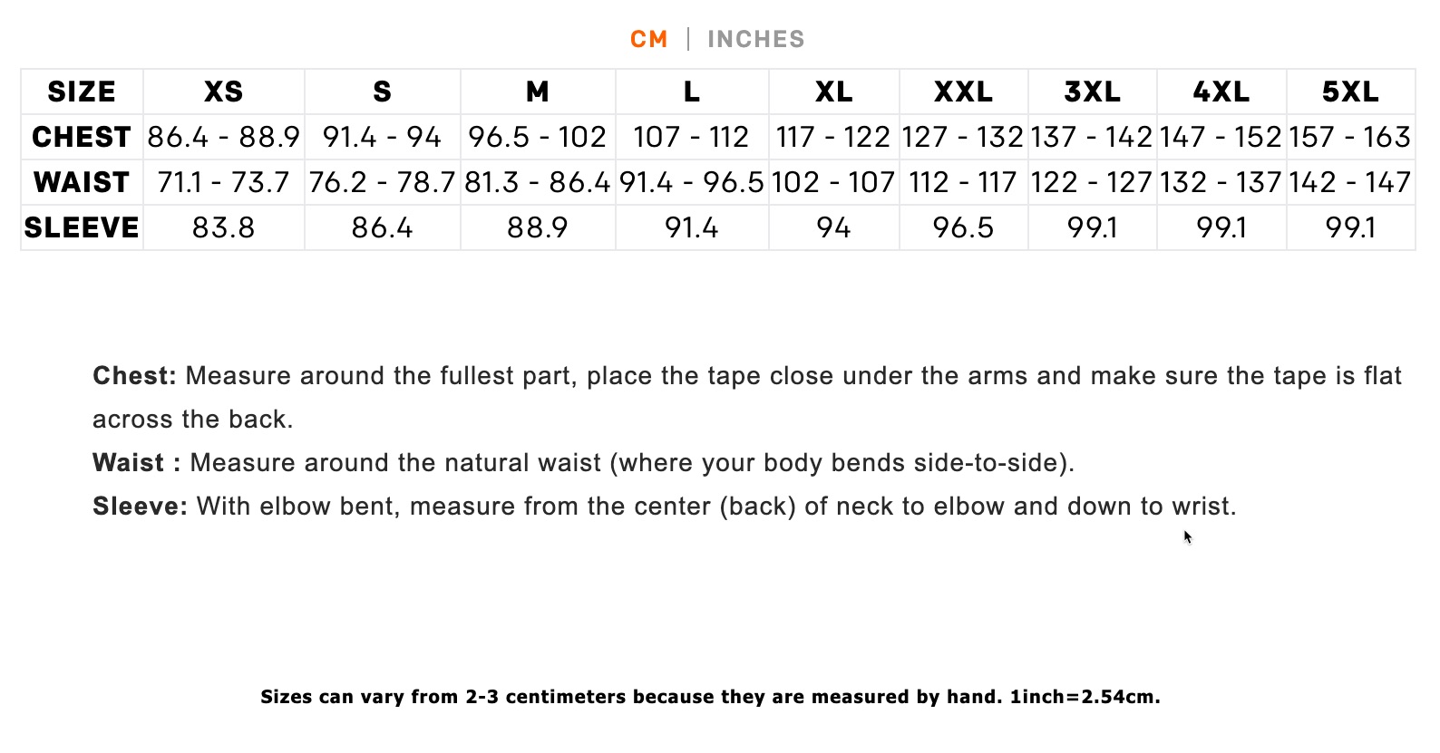 Grössentabelle_Grundéns_Neptune Thermo Jacket