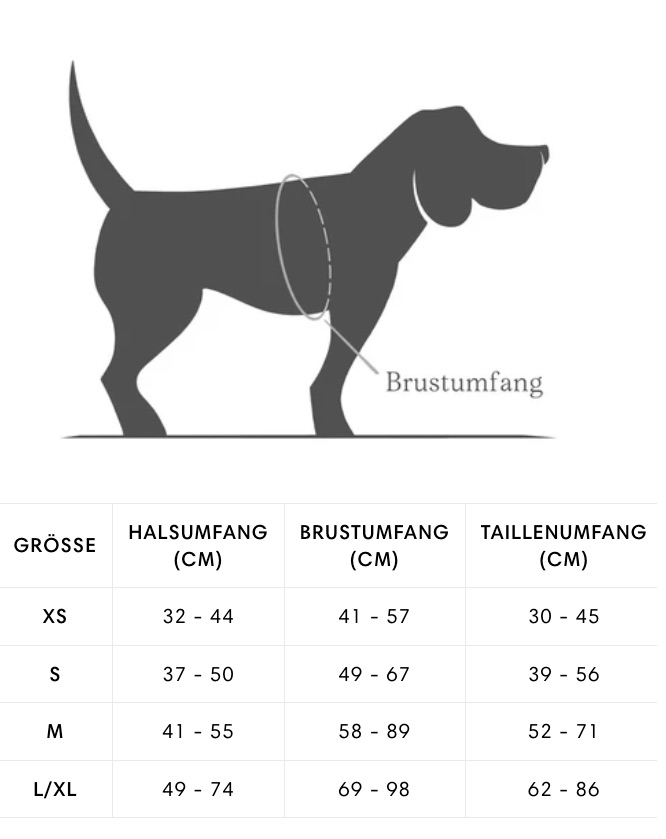 Grössentabelle_Cloud 7_Y-Safe-Hundegeschirr